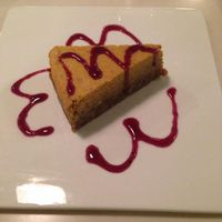 Raw carrot cake at Pure and Whole - Shanghai Centre in Shanghai