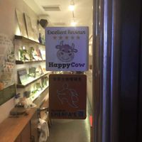 The sticker I gave them. at Pure and Whole - Shanghai Centre in Shanghai