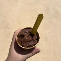 Dark chocolate gelato   at Sweet in Exmouth