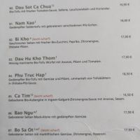 A whole vegan section of the menu at Ha Veggie - Isarvorstad in Munich