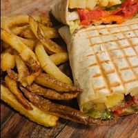 Taco de verduras con patatas at Rocco Restaurante Halal in Vila-real