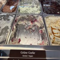 Green cucumber.  at Eismanufaktur Prinzeneis  in Berlin