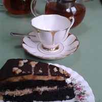 Amazing chocolate peanut butter cake (vegan) at The Hub at Healthy Spirit in Manchester