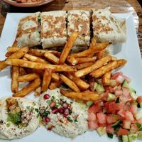 Falafel wrap  at Alkofeia Restaurant in Bayonne