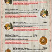 Vegetarian/Vegan menu at Ramen Shack Algés in Alges