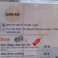 Information at Lạc An in Ho Chi Minh City