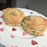 Cheese scones  at Rambling Roots in Norwich