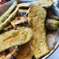 Fried eggplant at Ornament of Psinthos - Στολίδι της Ψίνθου in Rhodes