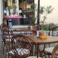 Outdoor seating at La Cafferia in Varese