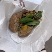 Gado gado sandwich  at Drs A Belegde Broodjes in Leiden