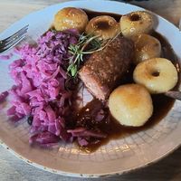 Wegańska wersja tradycyjnego śląskiego obiadu. at Larmo in Katowice