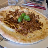 White pizza at Larmo in Katowice