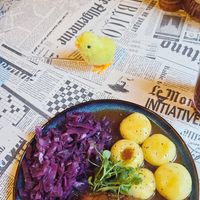 Przepyszne rolady. Muszę przyznać, że nigdy nie jadłem tak dobrych klusek! at Larmo in Katowice