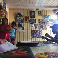 the locals love it here at Jah Lamb's in Soufriere