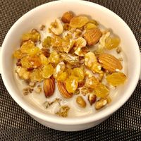 Homemade granola  at Corniche All Day Dining Restaurant in Abu Dhabi
