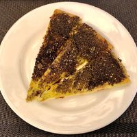 Zataar manakish at Corniche All Day Dining Restaurant in Abu Dhabi