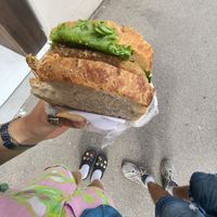 sándwich de seitán empanado at bio&bio - Ilica in Zagreb