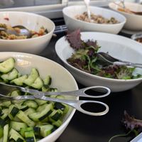 Salad bar at Restaurante Loggia in Coimbra