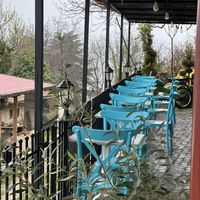 Outside sitting lake view   at Fort Cade Ohrid in Ohrid
