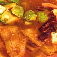 tortilla soup at Adelitas Taqueria in San Jose