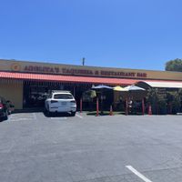 Outside  at Adelitas Taqueria in San Jose