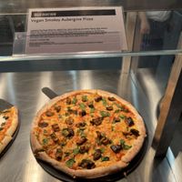 Vegan Smokey aubergine pizza  at Whole Foods Market in London