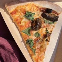 Vegan Smokey aubergine pizza  at Whole Foods Market in London