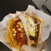 Pastor and asada taco  at Tacotarian - Miracle Mile in Las Vegas