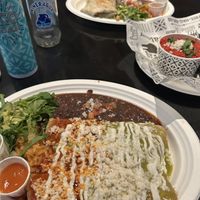 Takis elote was great, the enchiladas were a little underwhelming but not bad   at Tacotarian - Miracle Mile in Las Vegas