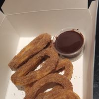 Churros with chocolate at Tacotarian - Miracle Mile in Las Vegas