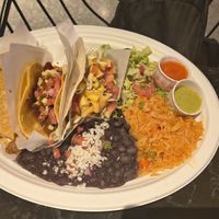 Taco plate at Tacotarian - Miracle Mile in Las Vegas