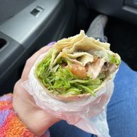 Vegan breaky wrap  at Mountain Munchies in Jindabyne