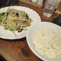 Stir fry veggies and rice   at Renge Shokudo Hatagaya in Tokyo