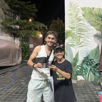 One of the guys running the place  at Buffet Chay Khuya in Ho Chi Minh City