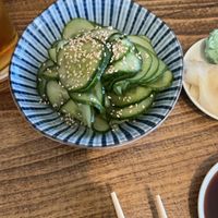 Sunomono cucumber saladd  at Mikuni  in Roseville