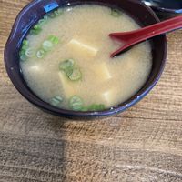 Vegan miso soupp  at Mikuni  in Roseville