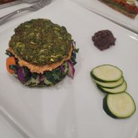 Veggie burger at Conscious Kitchen Atx in West Lake Hills