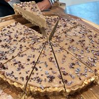 Our Coffee Cake has no coffee! Made with chicory and dandelion.... It tastes exactly like coffee ice cream! at Conscious Kitchen Atx in West Lake Hills
