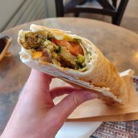 Falafel roll at Darras in Leiden