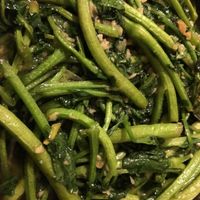 Watercress w garlic at Lotus Cafe in Silver Spring