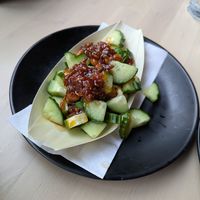 Chili crisp cukes at Fukuryu Ramen in Dublin