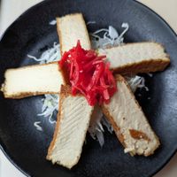 Marinated fried tofu at Fukuryu Ramen in Dublin