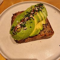 Nordic avo toast at Fábrica Coffee Roasters in Cascais
