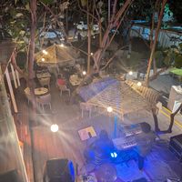 Outdoor sitting downstairs at The Daily Café & Bistro in Nairobi