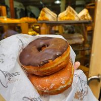 Very delicious vegan donuts at Tahona Jardines in Bilbao