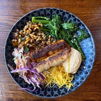 Spicy rice bowl with VG chkn  at Nando's in Castleford