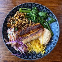 Spicy rice bowl with VG chkn  at Nando's in Castleford