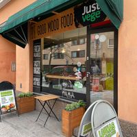 Outside at Just Vege in Helsinki