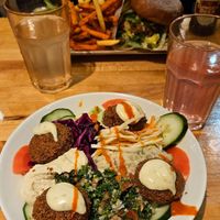 Falafel salad at Just Vege in Helsinki