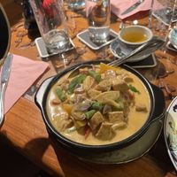 Red curry with tofu - basically an entire block of tofu!   at Kaisergarten in Bad Schandau
